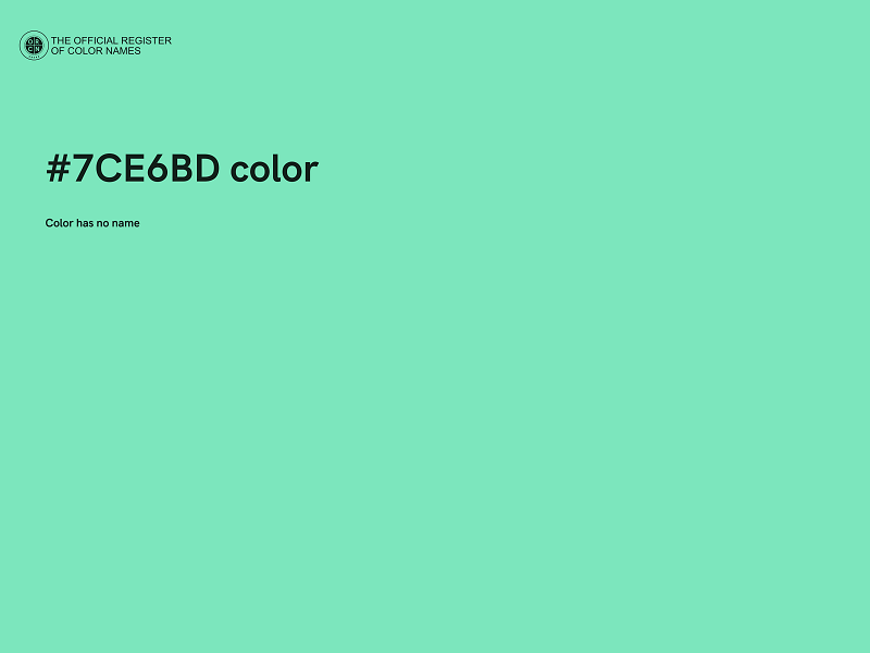 #7CE6BD color image