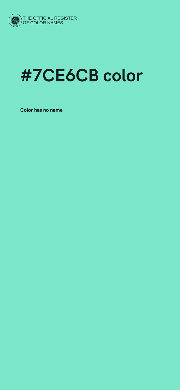 #7CE6CB color image