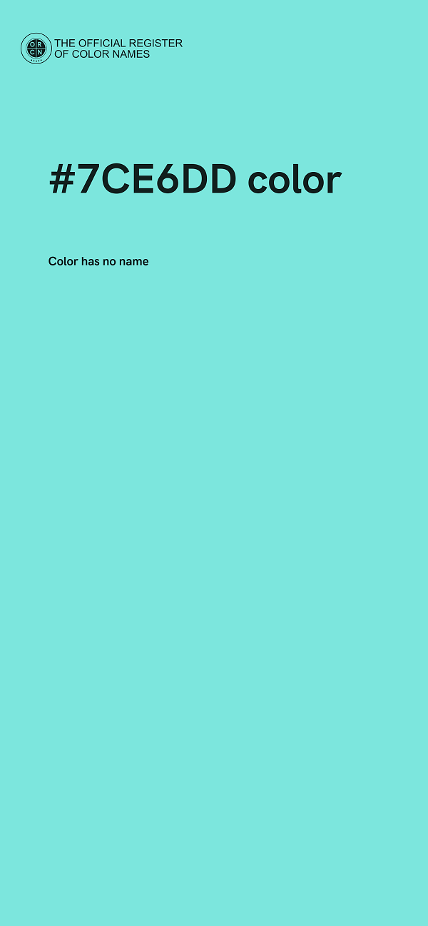 #7CE6DD color image