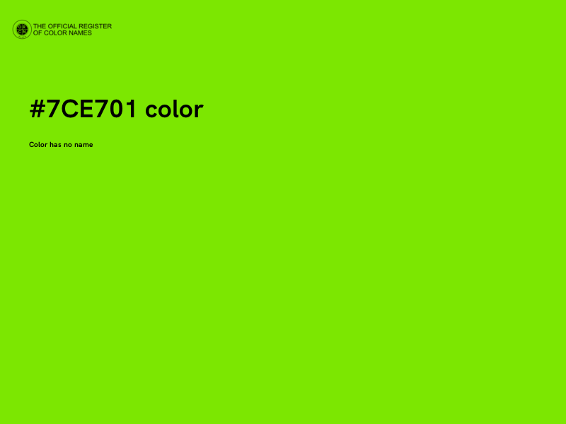 #7CE701 color image