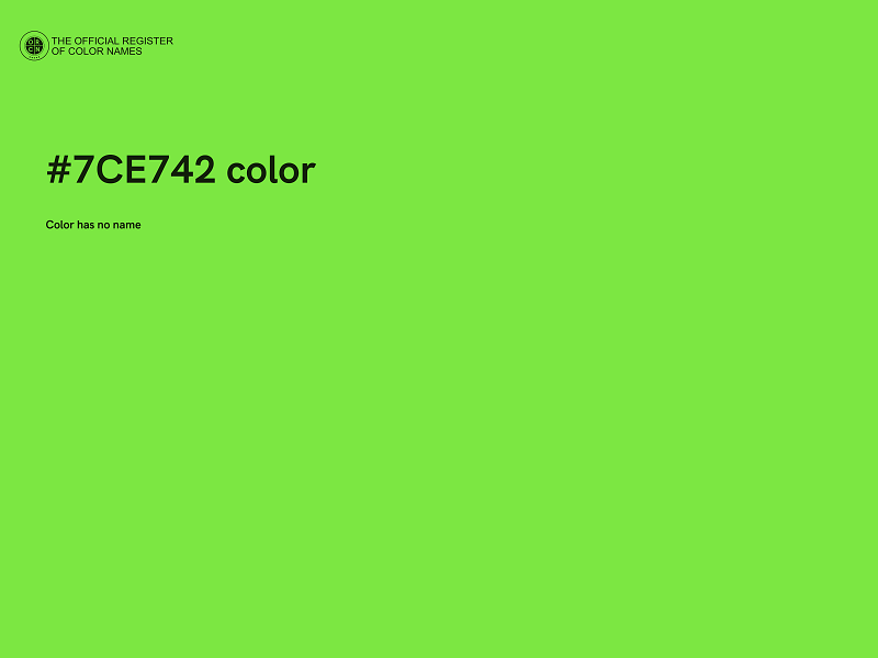 #7CE742 color image