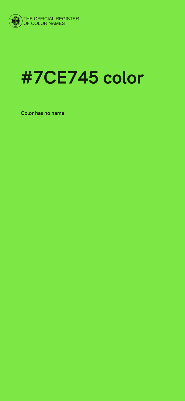#7CE745 color image
