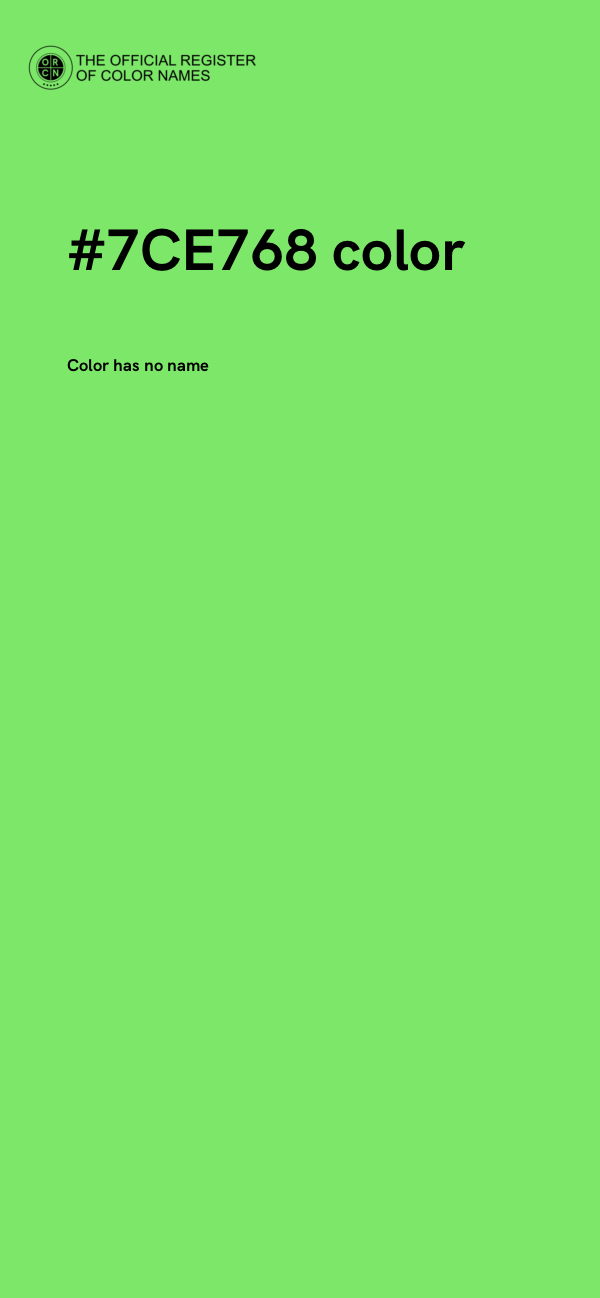 #7CE768 color image