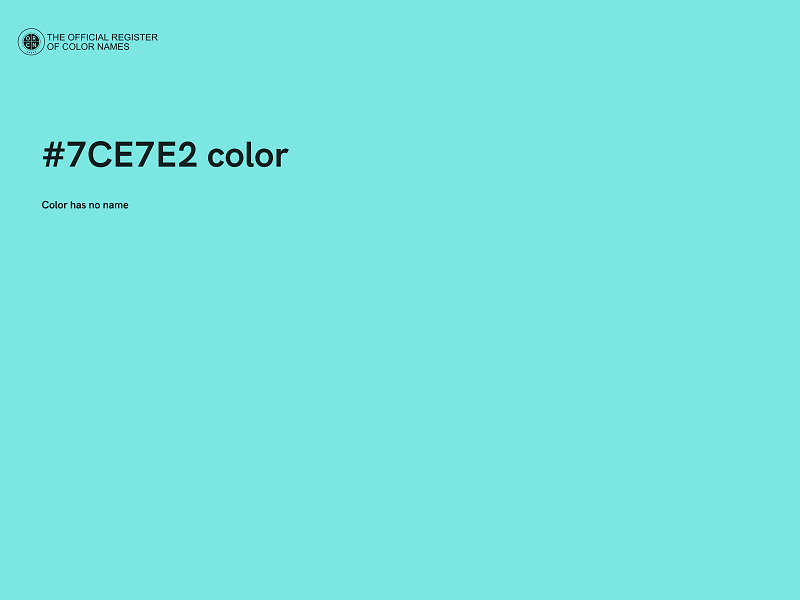 #7CE7E2 color image