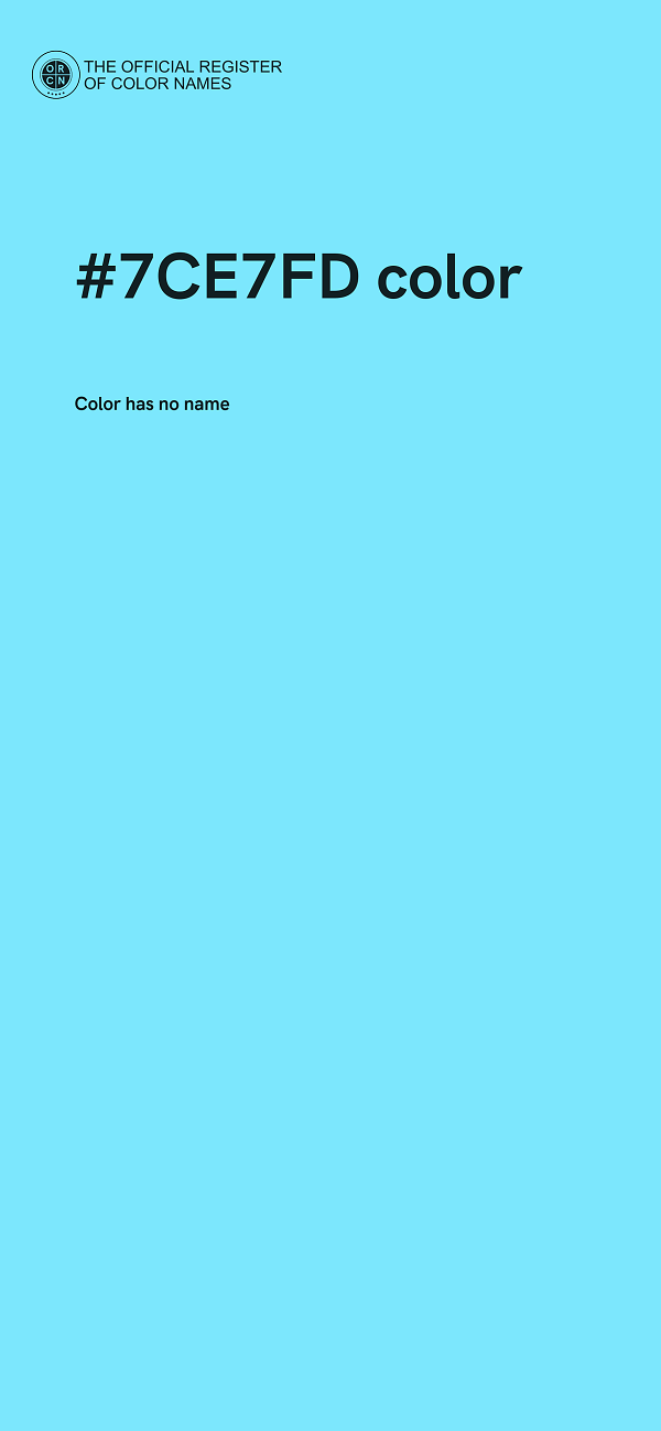 #7CE7FD color image