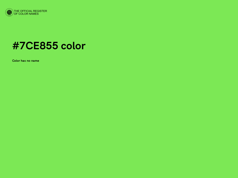 #7CE855 color image