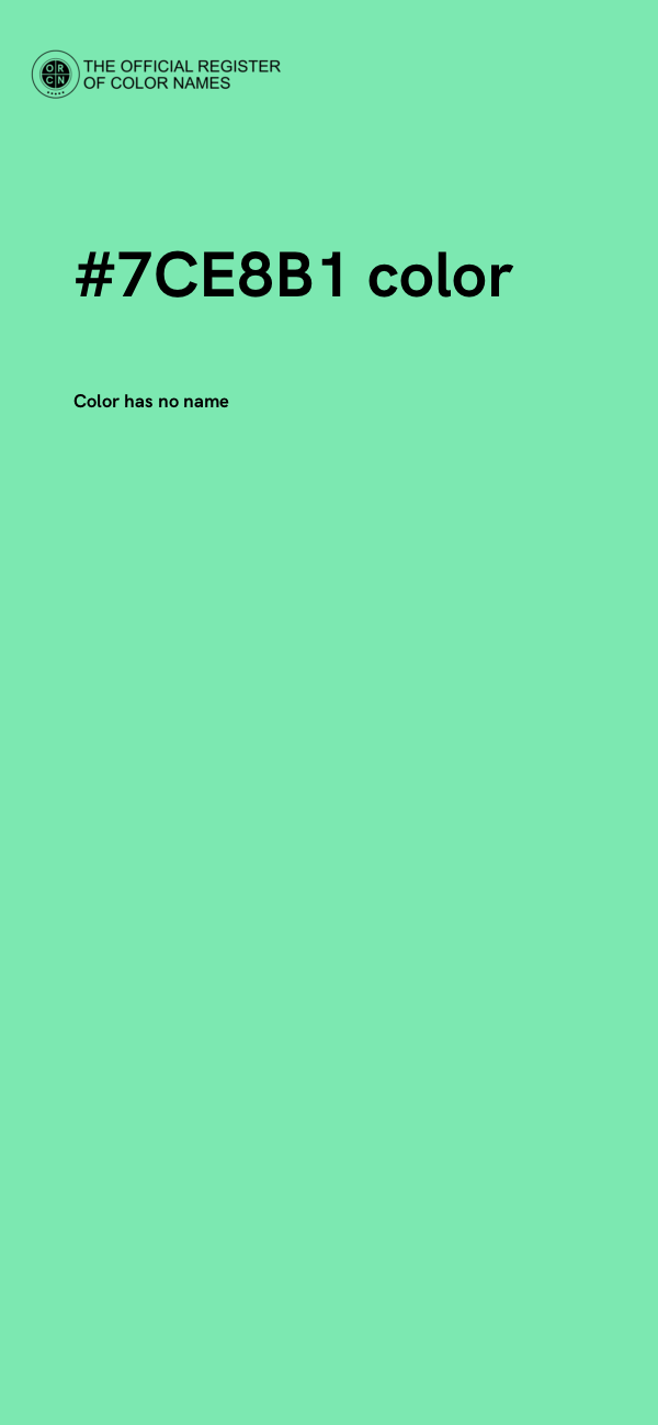 #7CE8B1 color image