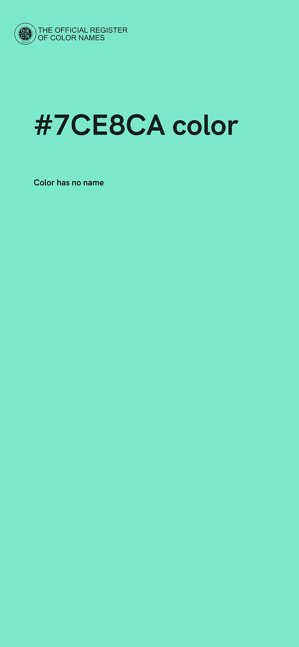 #7CE8CA color image