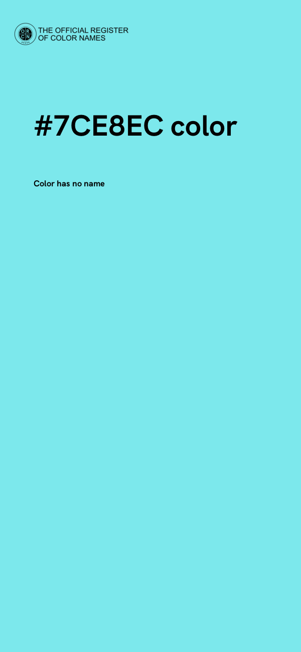 #7CE8EC color image