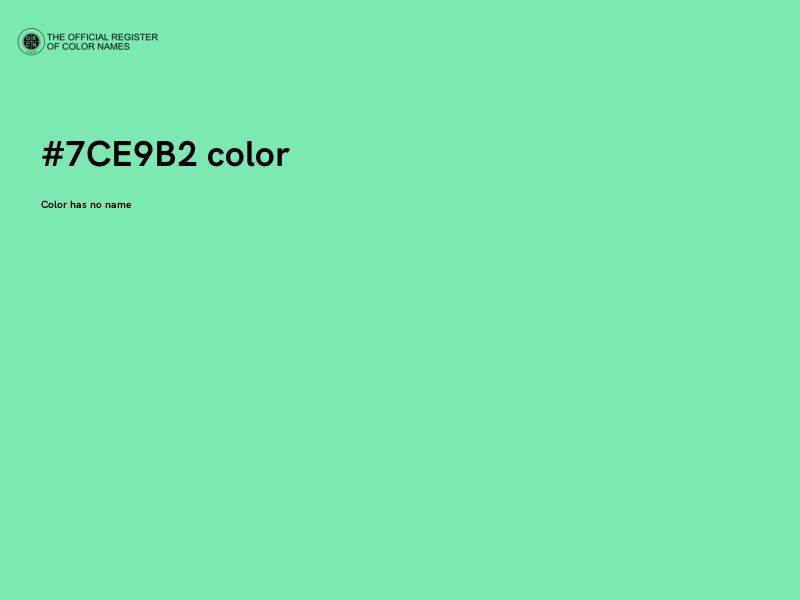 #7CE9B2 color image