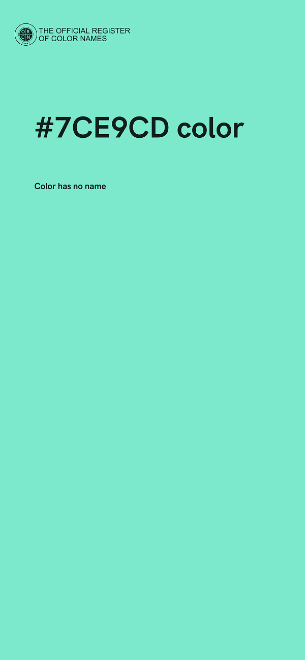 #7CE9CD color image