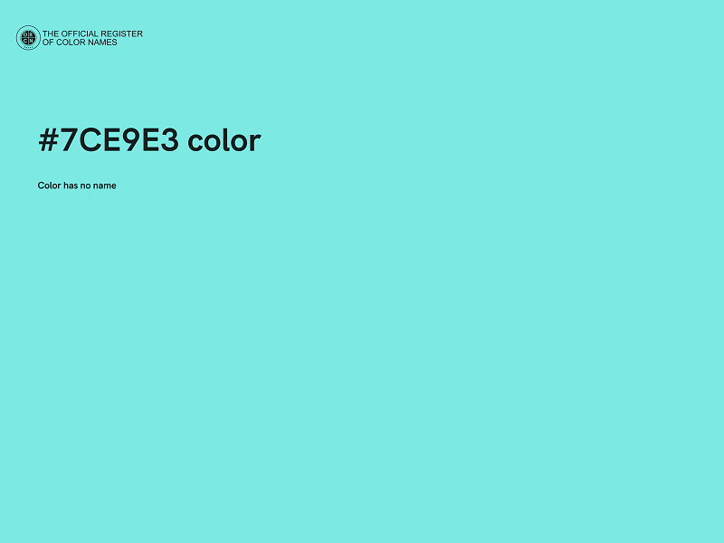 #7CE9E3 color image