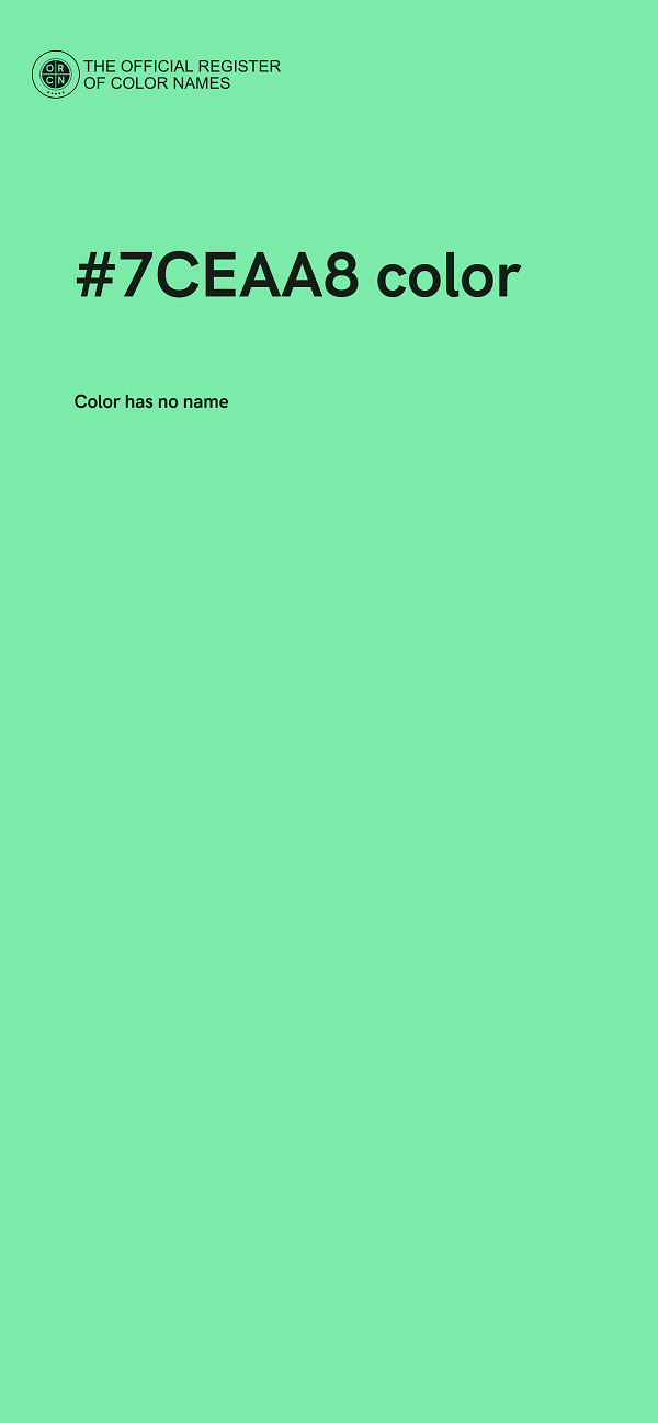 #7CEAA8 color image