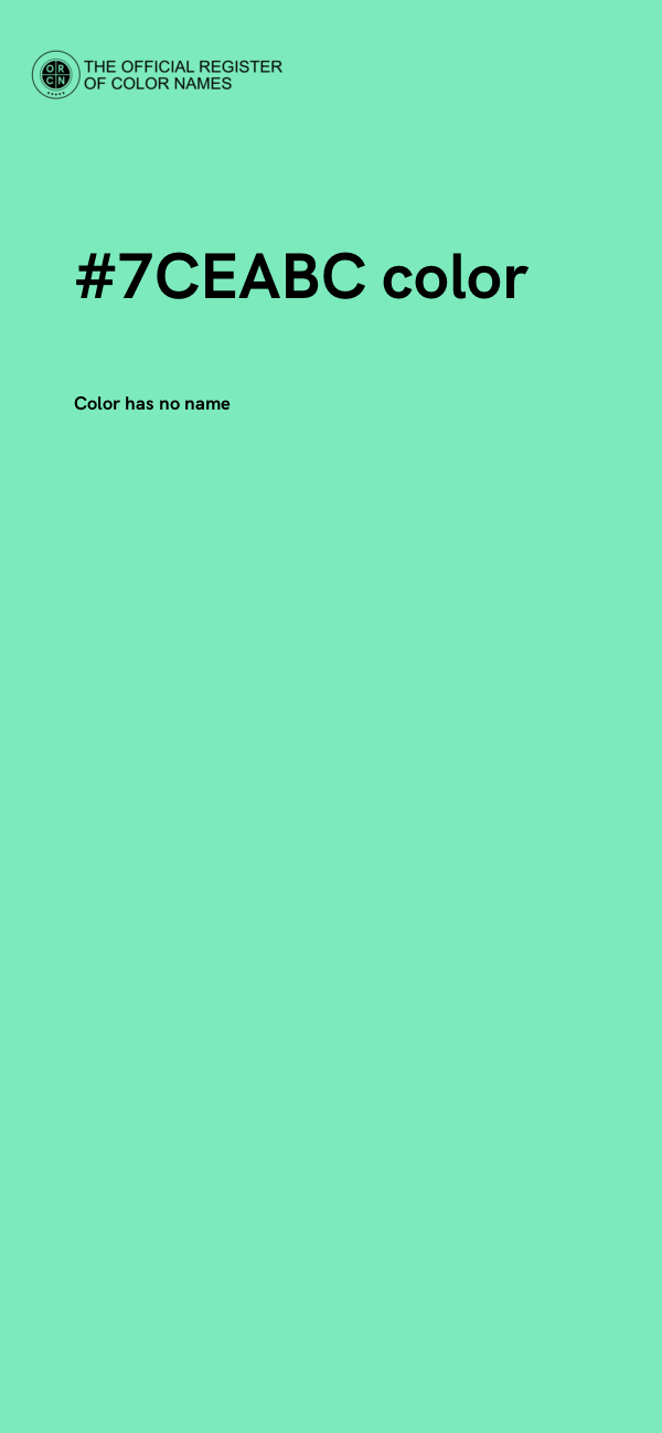 #7CEABC color image