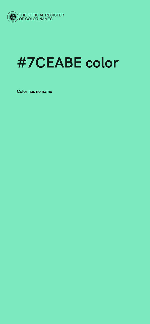 #7CEABE color image