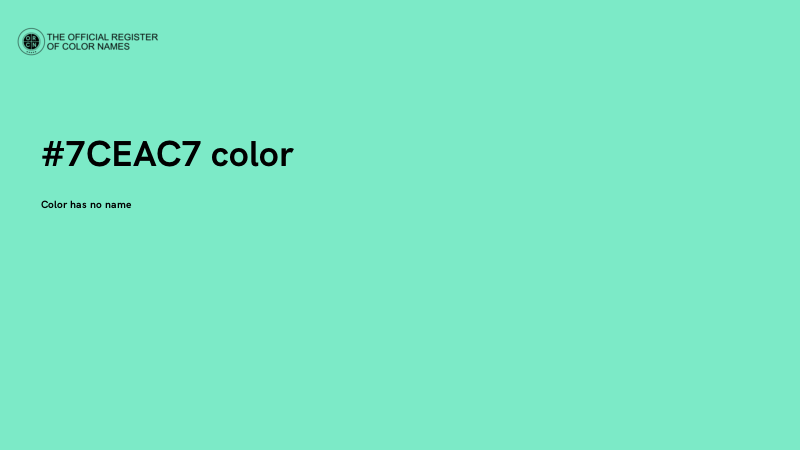 #7CEAC7 color image