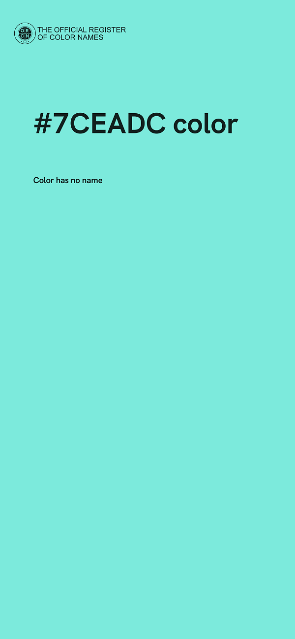 #7CEADC color image
