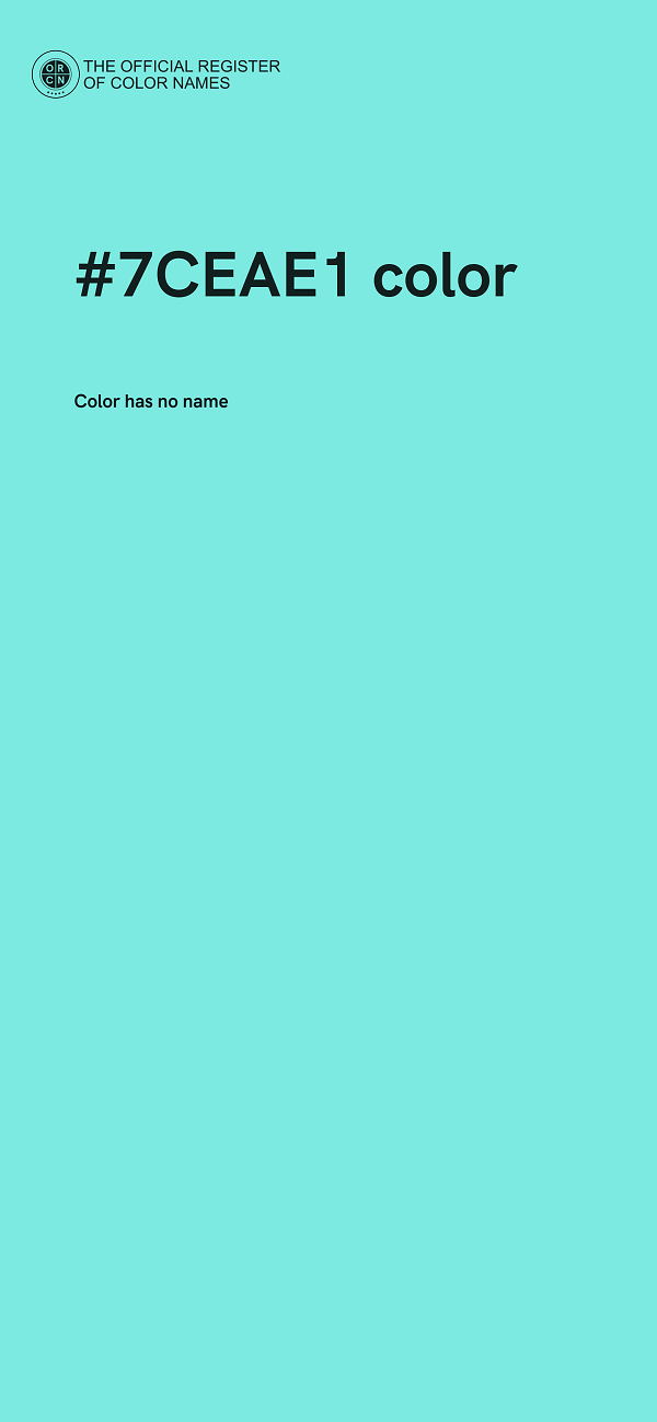 #7CEAE1 color image