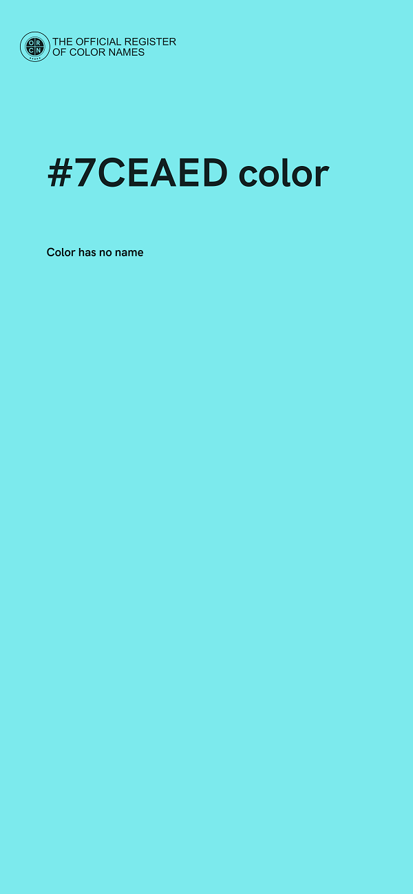 #7CEAED color image