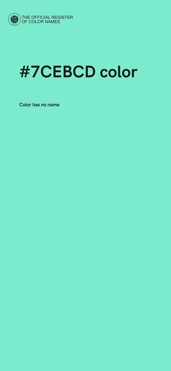 #7CEBCD color image