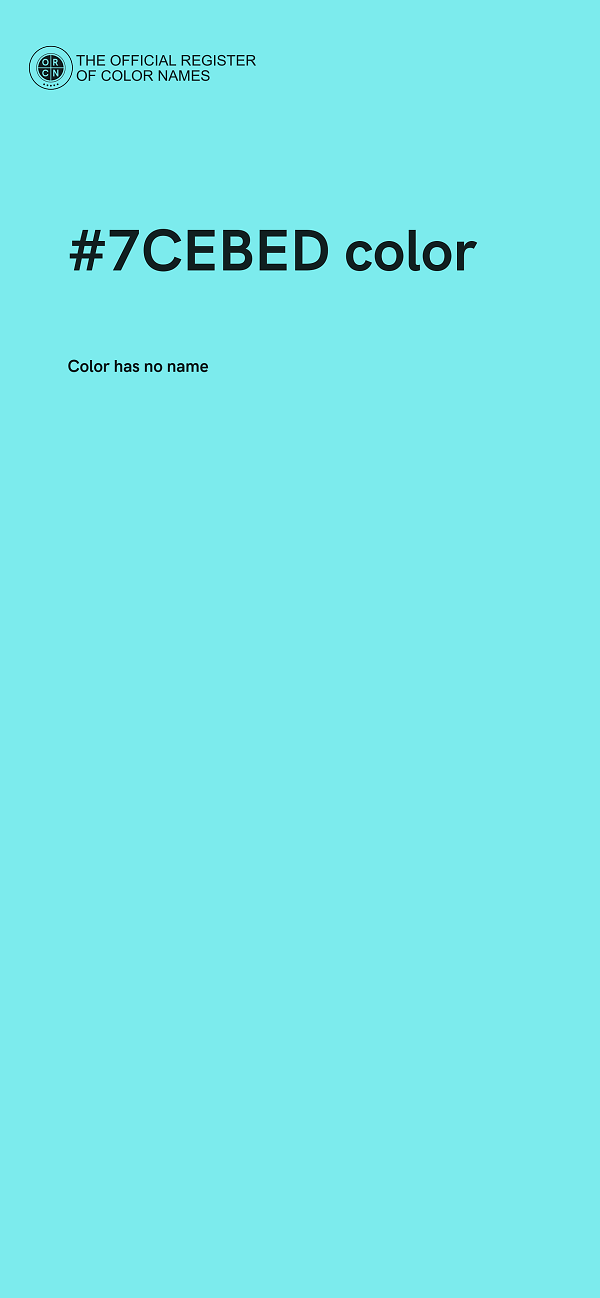 #7CEBED color image
