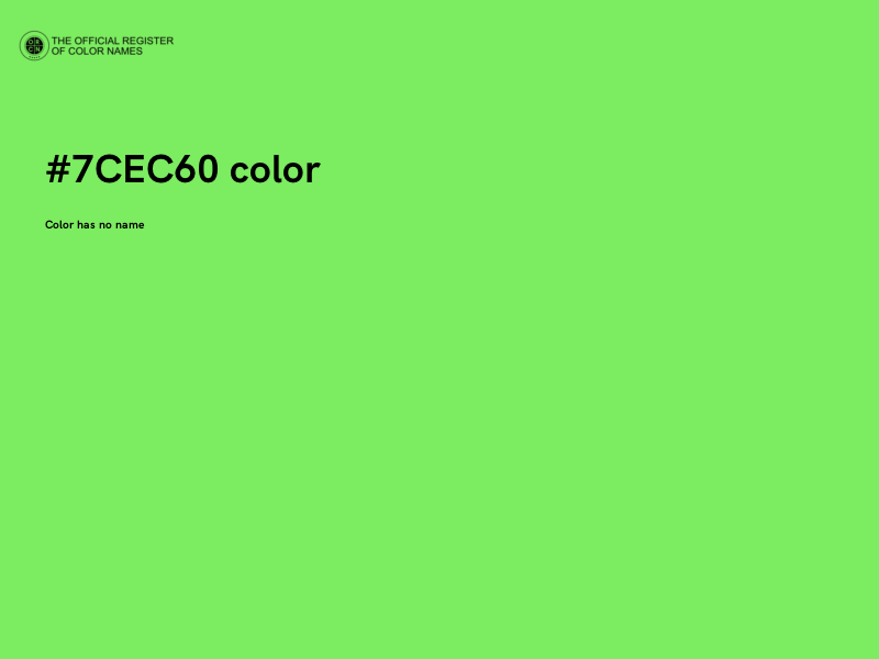#7CEC60 color image