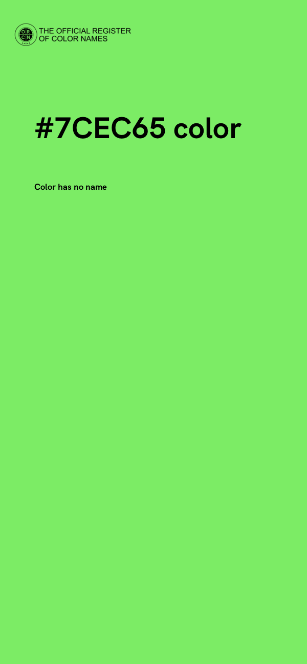 #7CEC65 color image