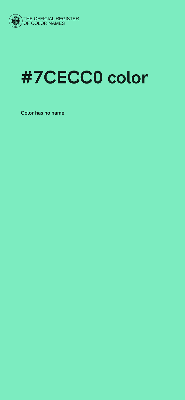 #7CECC0 color image