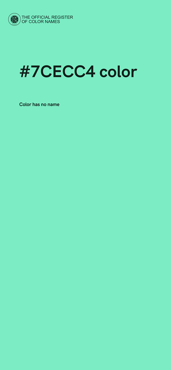 #7CECC4 color image