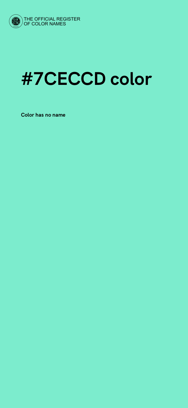 #7CECCD color image