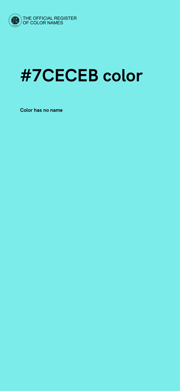 #7CECEB color image