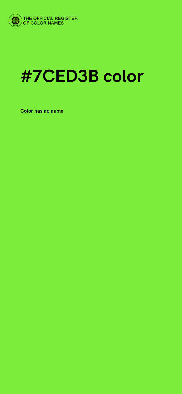 #7CED3B color image