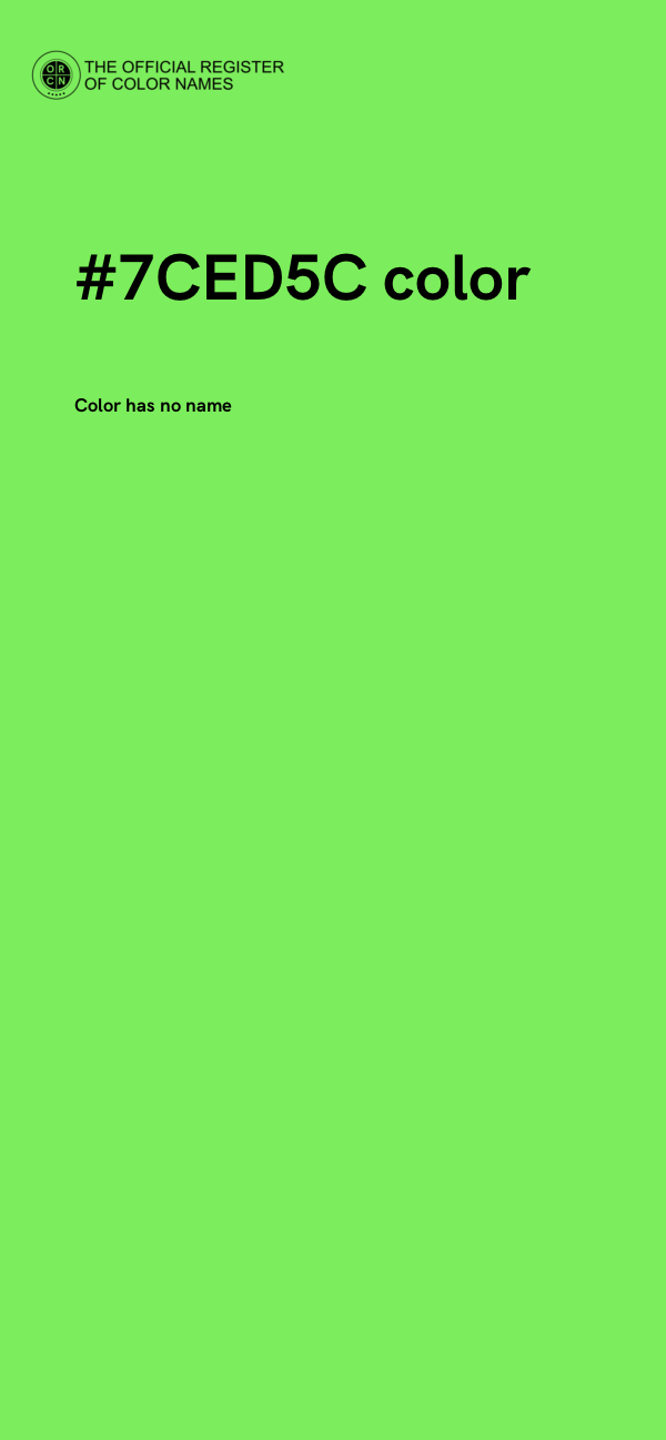 #7CED5C color image