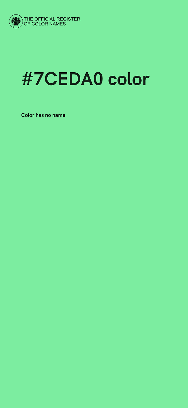 #7CEDA0 color image