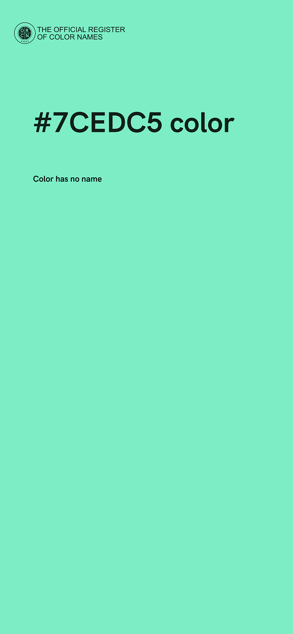 #7CEDC5 color image