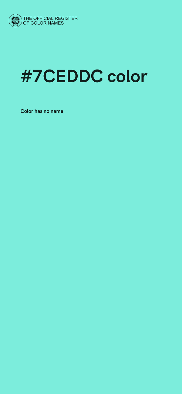 #7CEDDC color image
