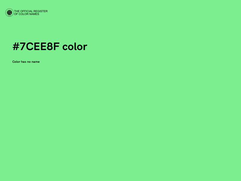 #7CEE8F color image