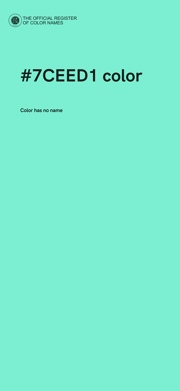 #7CEED1 color image