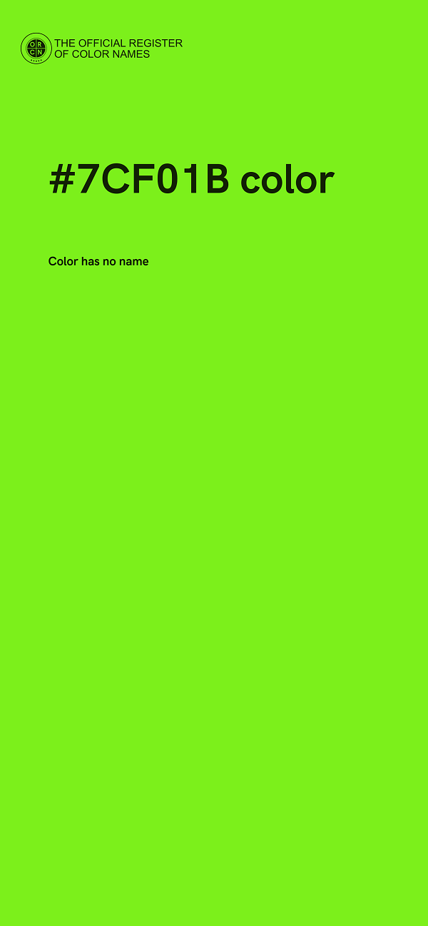 #7CF01B color image