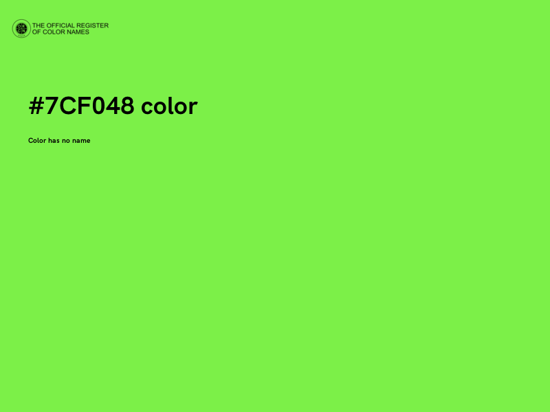 #7CF048 color image