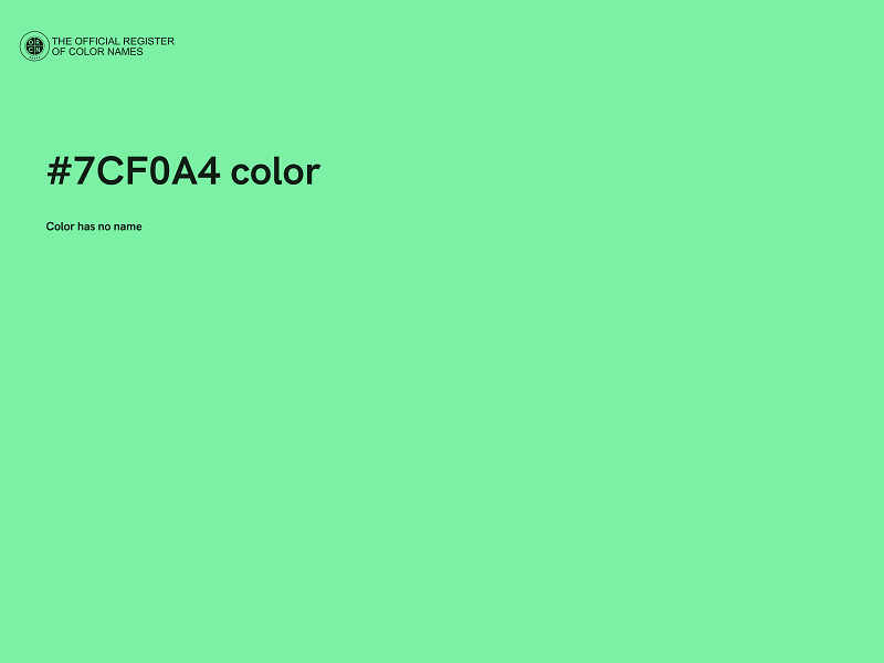 #7CF0A4 color image