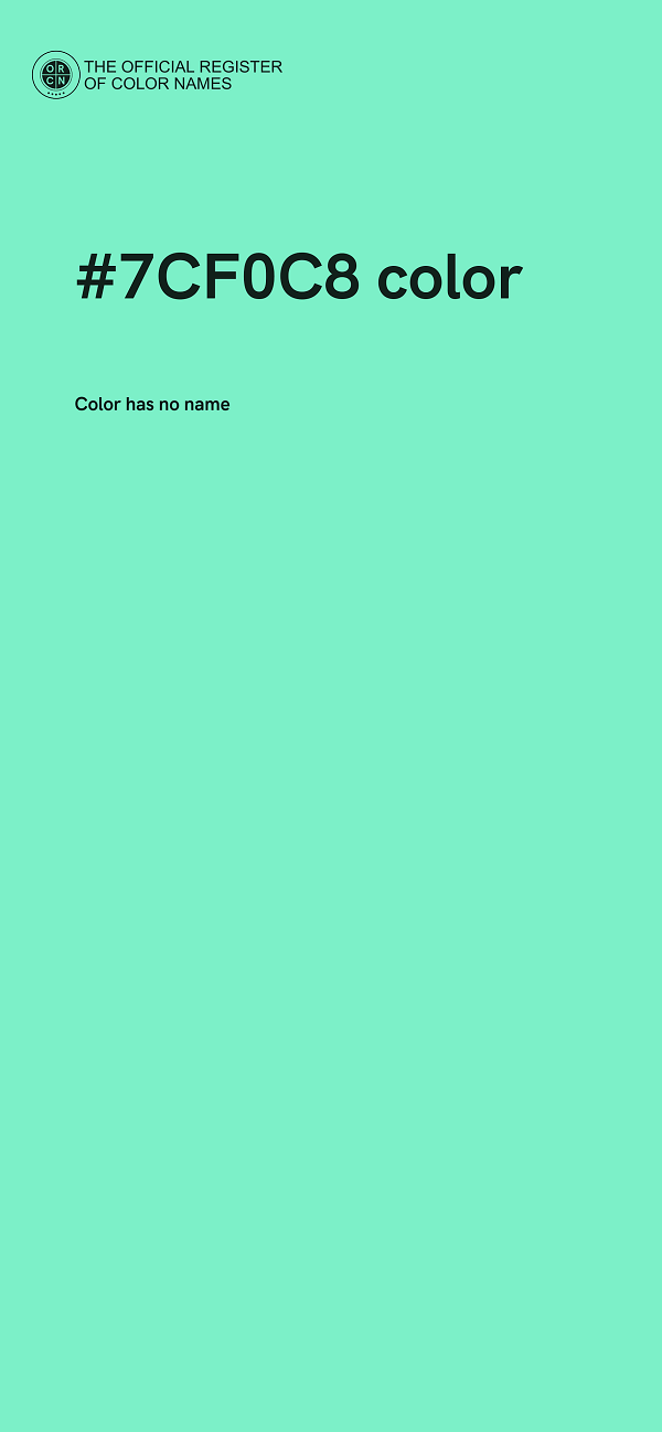#7CF0C8 color image
