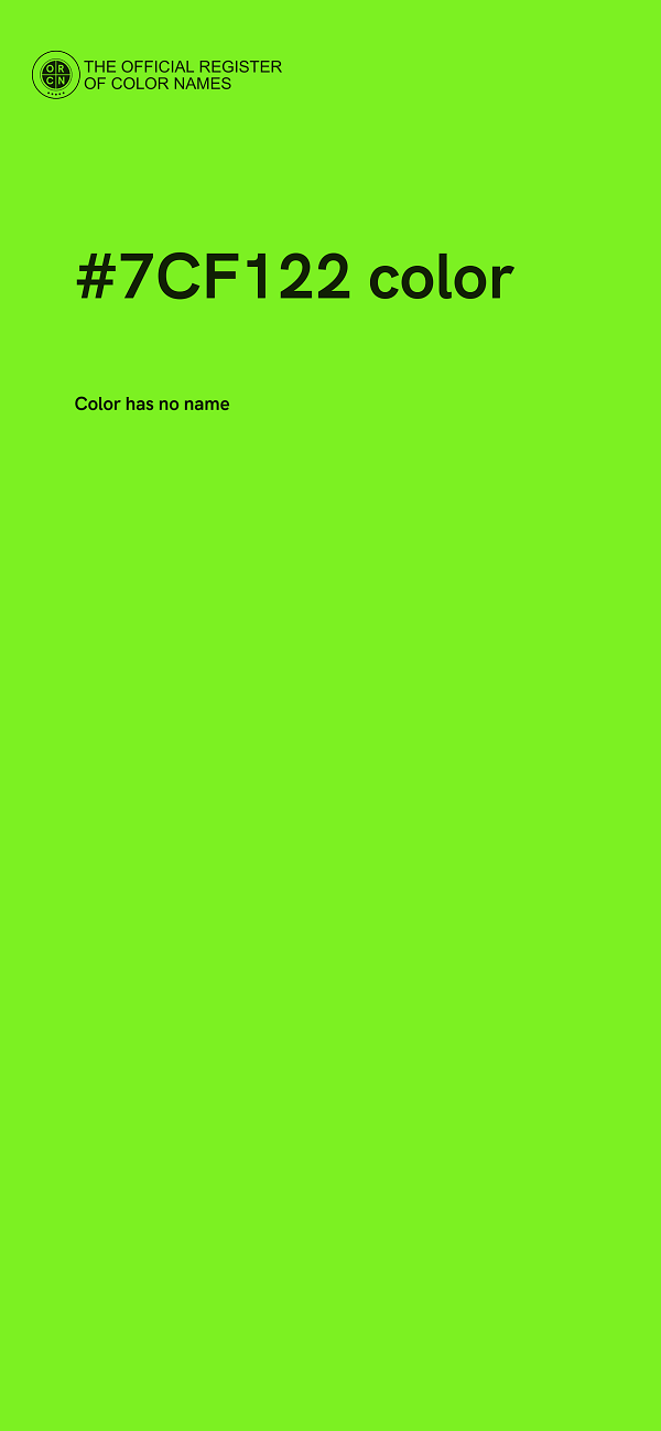 #7CF122 color image