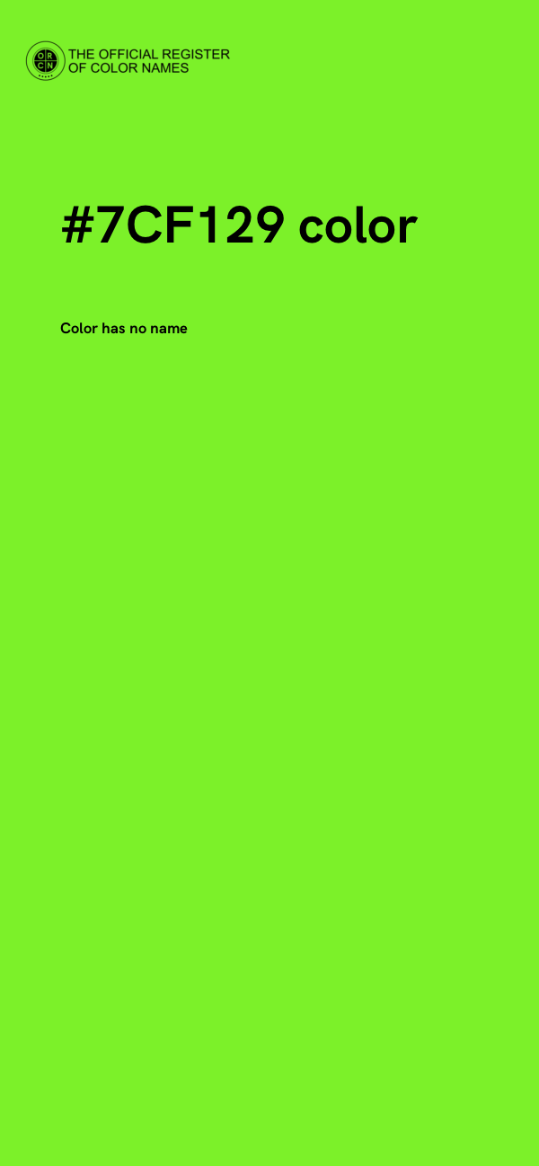 #7CF129 color image