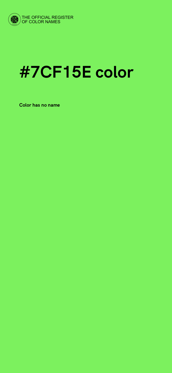 #7CF15E color image