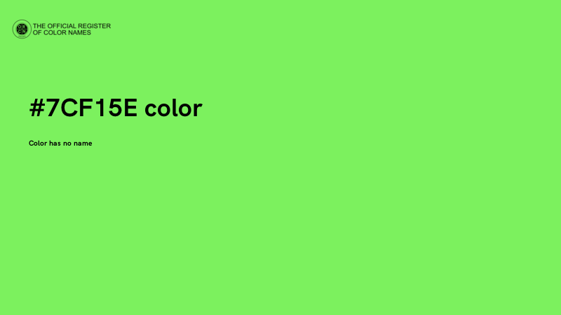 #7CF15E color image