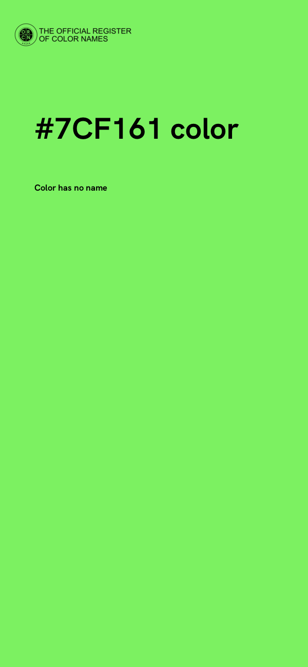 #7CF161 color image