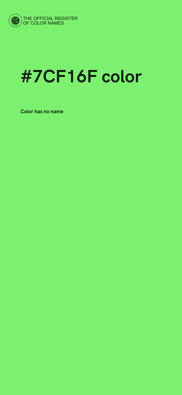 #7CF16F color image