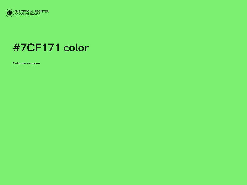 #7CF171 color image