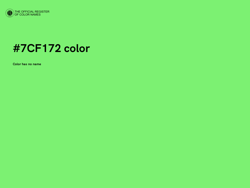 #7CF172 color image